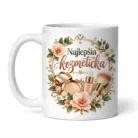 Hrnček Najlepšia kozmetička s beauty motívom – 300 ml (1)