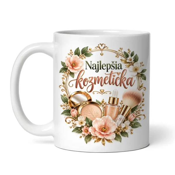 Hrnček Najlepšia kozmetička s beauty motívom – 300 ml (1) Hrncek Najlepsia kozmeticka s beauty motivom – 300 ml 1