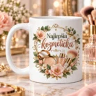 Hrnček Najlepšia kozmetička s beauty motívom – 300 ml (2)