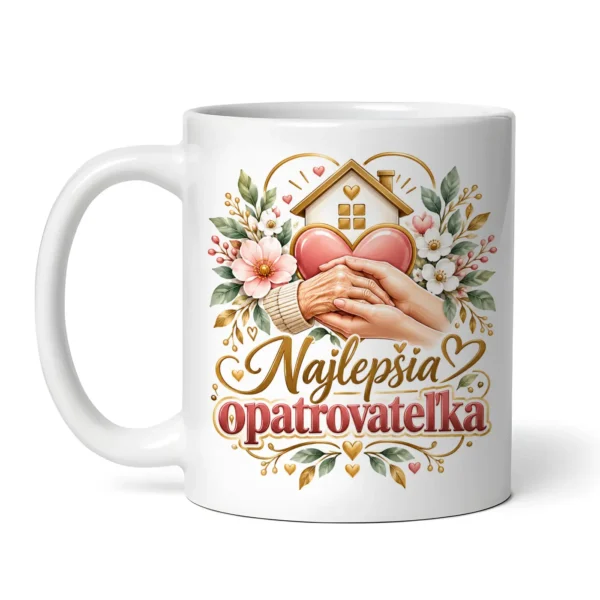 Hrncek Najlepsia opatrovatelka s motivom starostlivosti – 300 ml 2
