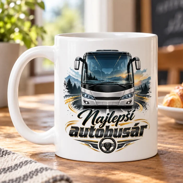 Keramický hrnček Najlepší autobusár
